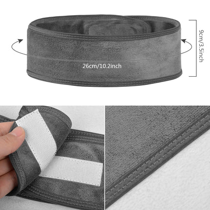 50pcs Customize Logo Spa Facial Hairband Terry Cloth Head Band Stretch Towel Color Washable Facial Good Spa Headband Makeup