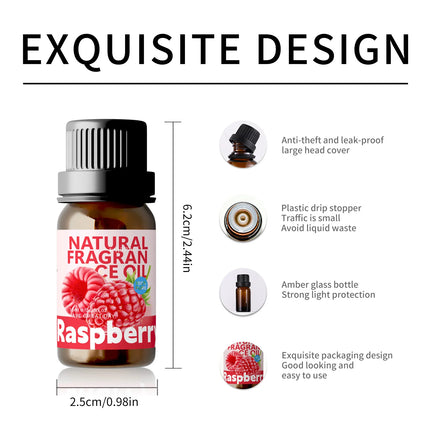 10ml Raspberry  Fragrance Essential Oils Raspberry  Perfume Women Funny Gifts For Women All Skin Types Aroma Oil