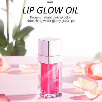 Crystal Jelly Moisturizing Lip Oil Plumping Lip Gloss Makeup Sexy Plump Lip Glow Oil Tinted Lip Plumper