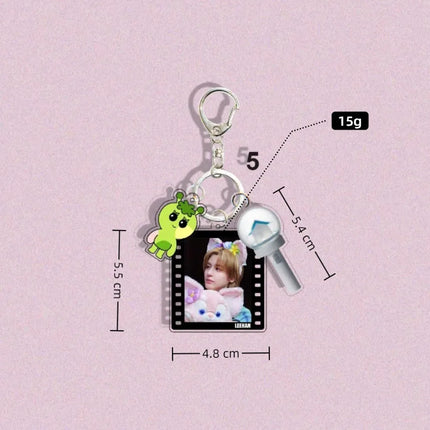 Cute Korean Men Boy Group Concert Character SUNGHO RIWOO JAEHYUN Pendant Bag Acrylic Backpack Hang Decoration Animal Keychain