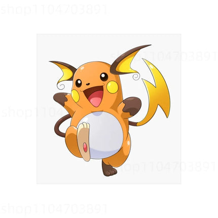 Pokemon Heat Transfer Stickers Anime Pikachu Cartoon Character Decal DIY Fashion Clothes Hat Bags Patches Ironing Decor Applique