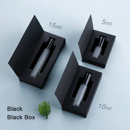 50Pcs 5/10/15ml Perfume Bottle Aluminum Sprayer Fine Mist Frosted Glass Perfume Sprayers, Multi-Sizes, Eco-Reusable, w/Boxes