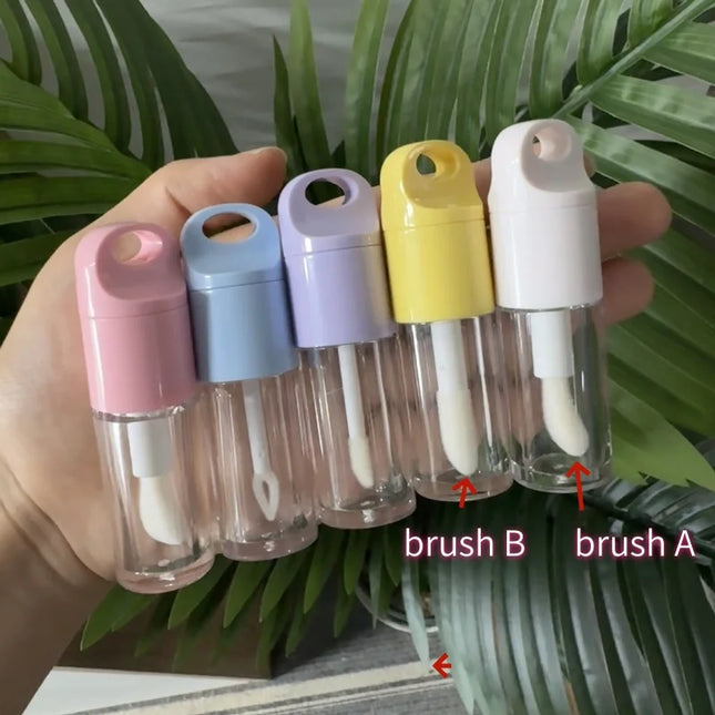 10/30/50PCS New 4ml /6ml Empty Plastic Lip Gloss Tube Empty Liquid Lipstick Tube Lip Oil Bottle Mini Sample Bottle Makeup Tool