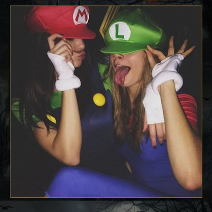 Super Mario Children Hat Peaked Cap Mario Bros Cosplay Prop Dress Up Supplies Hot Game Cute Caps Party Favors Kid Birthday Gift