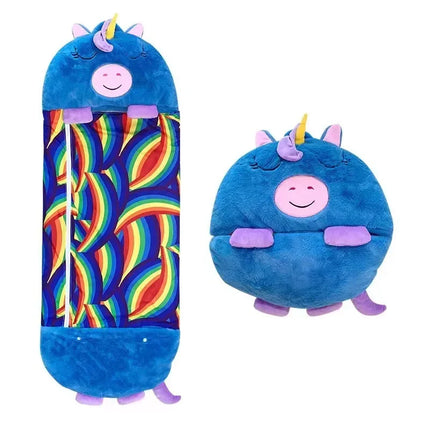 Children's Cartoon Sleeping Bag Kids Animal Soft Lazy Sleepsacks Baby Plush Doll Pillow Sleep Sack for Boys Girls Birthday Gift