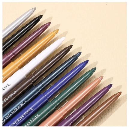 Eyeliner Pen Is Waterproof, Sweat-Proof, Does Not Smudge, Easy for Beginners to Use, Green, Purple, Black, Long-Lasting, Non-Fading Eyeliner Pen