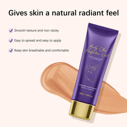 108ML Body Concealer& Brush Set Makeup High Coverage Cover Scars/Spots/Pores/ Long Lasting Waterproof Foundation for Face Body