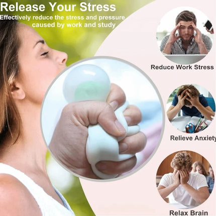 TPR Empty Ball Skin DIY Squishy Stress Relief Kit Clear Refillable Handmade Craft Supplies for Custom Fidget Toys