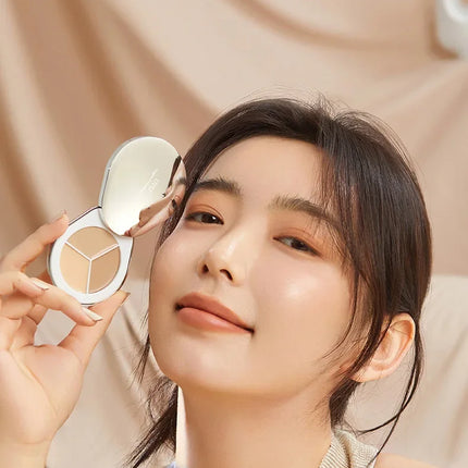 DPU Tri-Colour Concealer Palette Full Coverage Cream Long-lasting Highlighter Moisturising Rare Beauty Korea Makeup Face Base