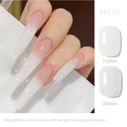 15ML Nude Nail Polish New Popular Senior Sense Of Nude Skin Colour Base   Ice Through The White Nail Shop Special Nail Glue