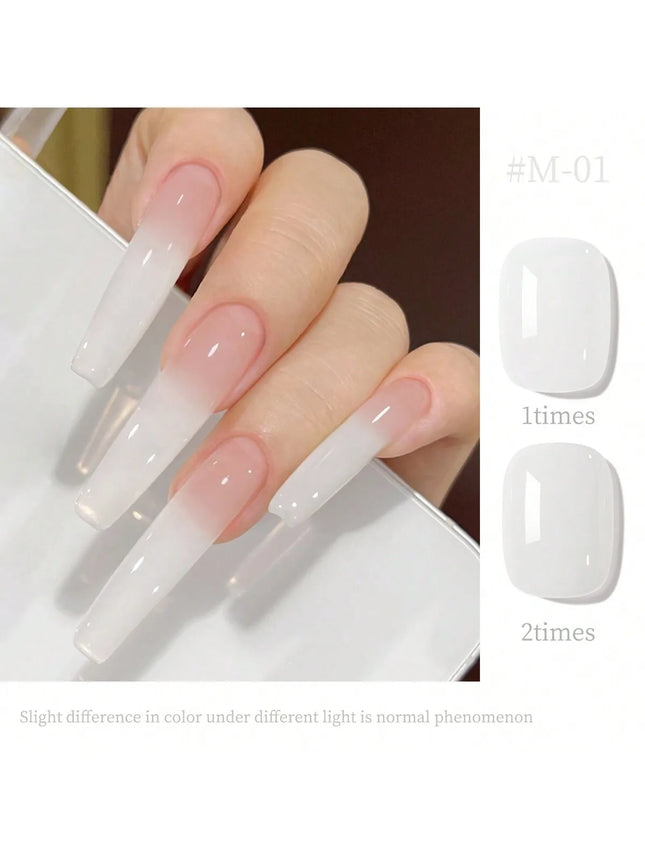 15ML Nude Nail Polish New Popular Senior Sense Of Nude Skin Colour Base   Ice Through The White Nail Shop Special Nail Glue