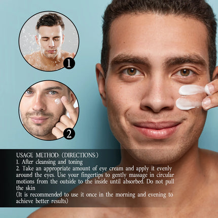 EELHOE Anti Aging Eye Cream Men Dark Circles Puffy Eyes Treatments Fade Fine Lines Nourishing Instant Firm Eye Bag Cream for Men