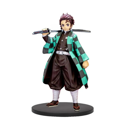 Anime Demon Slayer Figure Kamado Tanjiro Nezuko Action Figures Model Toys Zenitsu Figurine Inosuke Kimetsu No Yaiba Figure