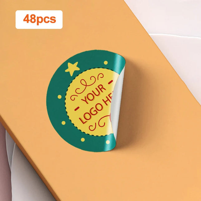 Autocollants photo personnalisables avec logos multicolores - Étiquettes imperméables durables pour événements promotionnels et cadeaux d'entreprise