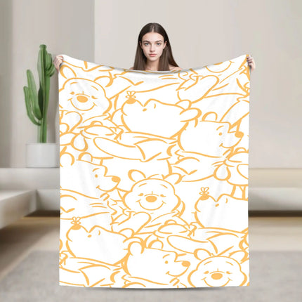 W-Winnies the P-Pooh Blanket Quality Comfortable  Throw Blanket Spring Travel Car Sofa Home Novelty Bedspread