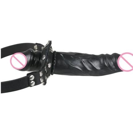 Double-Ended Mouth Gag Strapon Dildo Plug Bdsm Bondage Deep Throat Penis Harness Erotic Product Sex Toys for Couples Adult Games