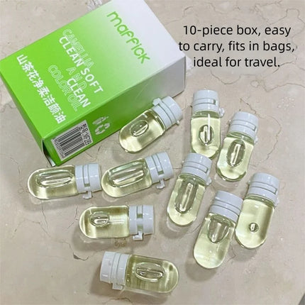 Camellia Cleansing Oil Gentle Makeup Remover Non Greasy Skin Care Light Refreshing Single Use Ampoule Oil Based Clean