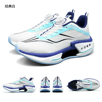 Family carbon plate running shoes for Boys Big Boys Student rotating button Technology TPU+ Popcorn high pop sneakers for girls