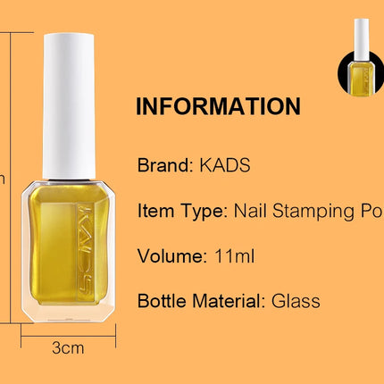11ml Nail Stamping Polish Set Colorful Nail Art Drawing Printing Semi Permanent Lacquer Nail Art Plates Stamping Varnishes Tool