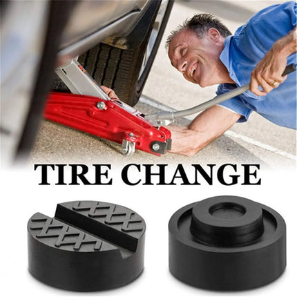 Floor Slotted Car Jack Rubber Pad Frame Protector Adapter Jacking Tool Pinch Weld Side Lifting Disk For Audi Mercedes Ford Lada