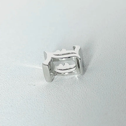 Unique Real 925 Sterling Silver Old English Letter A-Z Initial Charm Pendant For Women Girls Men Spiriti Jewelry Gift For Friend