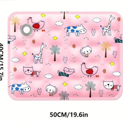 Pet Cooling Mat, Dry Ice Water Injection Cool Pad, Waterproof Wear Resistant, Summer Heat Relief Cooling Cushion for Dogs & Cats