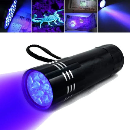 395nm UV Flashlight Ultraviolet Light,Pet Dog Cat Urine Detector Scorpion Finder,Portable UV Lamp w/ Pen Clip Use AAA Batteries