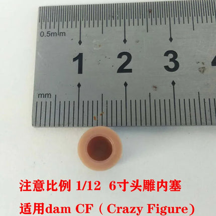 1/12 Scale Head Sculpt Internal Stopper Model for 6'' Figure