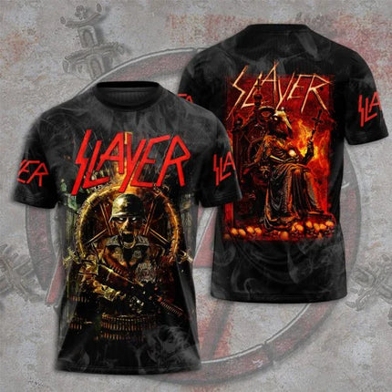 New Slayer Torrent Metal Band 3D Print Men/Women Hip Hop Boys T shirt Fashion O-Neck Short Sleeve Tee Top Trend Man Clothing