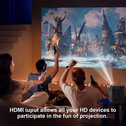 P10 Mini Projector 1080P HD Portable Home Theater LED Video Projector Pocket Beamer for Home Outdoor Movie