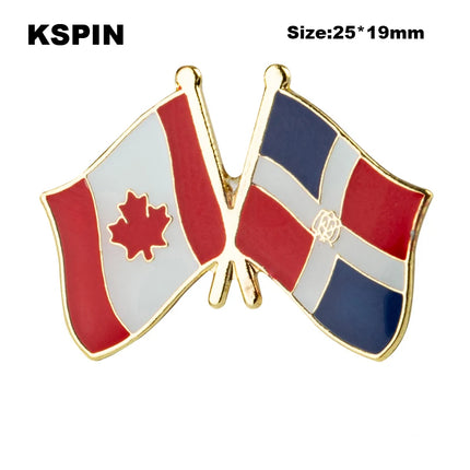 Dominican Rep Flag Badge Brooch Natinal Lapel Pins Flag Lapel Pins Country Flag Badge