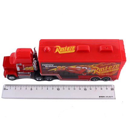 Pixar Cars Truck Attached Model Car Anime Figure Mack Semi-Hauler Rust-eze Racing Toys Container Trucks Children Birthday Gifts