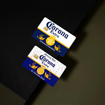 C-Corona E-Extra Beer Anime Sticker Film Skin Cover For Credit Card Debit Bank Card 1 Set Of 4 Pcs