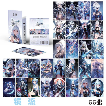 Honkai:Star Rail 50PCS/Set Decor Laser Lomo Card Photocard HD Double-sided Small Album Photo Card For Fans Collection Postcard