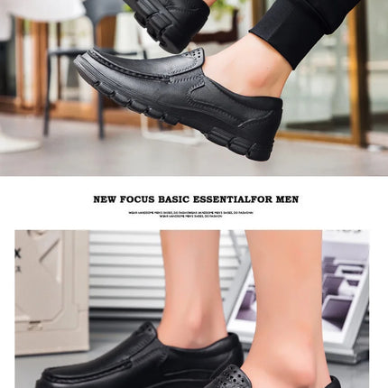 Hotel Kitchen Non-slip Oil-resistant Chef's Shoes Casual Flat Work Safe Men's Shoes Breathable Comfortable Slip on Plus Size 48