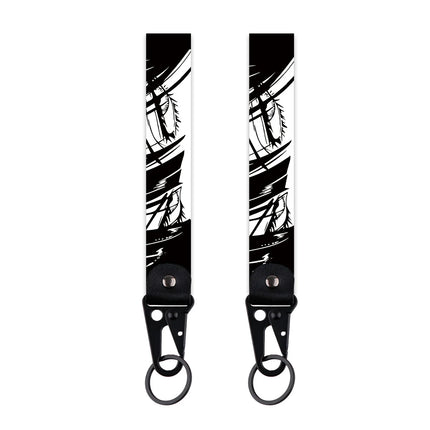 Anime Eye Eagle Beak Keychain Cartoon Character Wrist Lanyard Car Keyring Fashion Bag Accessory Manga Lover Collectible Gift