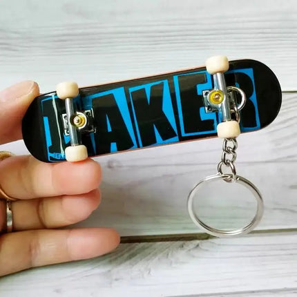 BAKER pattern fingertip skateboard toy skateboard pendant key ring