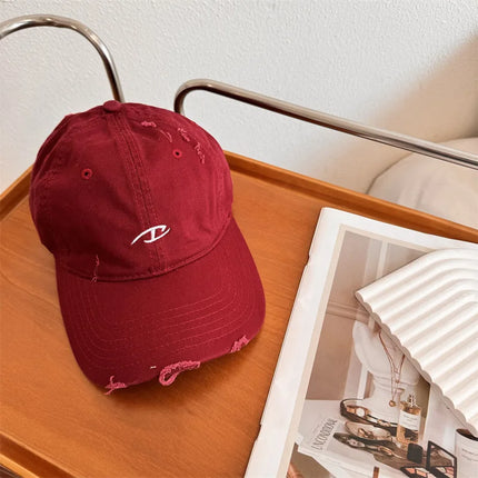 Cotton Baseball Cap For Men Spring Summer Casual Letter Embroidery Student Hip HOP Hat Outdoor Sport Sun Caps