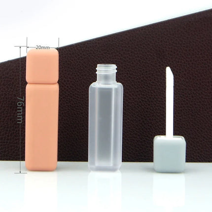 5/10/20/50/100pcs 6ml Lip Gloss Tube Brush Scrub Square Liquid Lipstick Tubes Lip Balm Container Cosmetic Packaging DIY DN62901