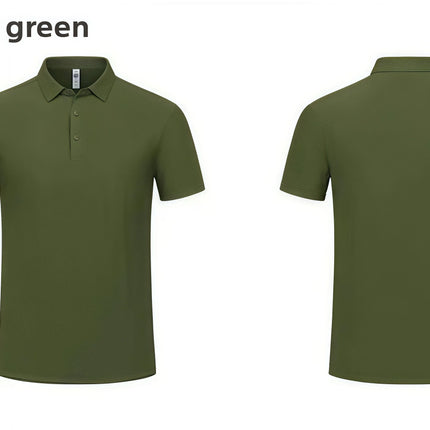 2025 New High End Polo Top for Men Short Sleeve Seamless Glue Pressing Sports Polo Shirt Work Uniform
