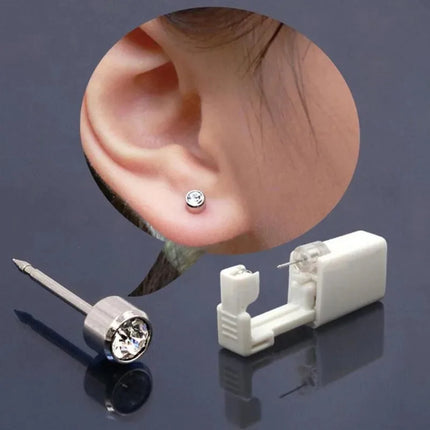 Safety Ear Piercer Gun Kit Women Men Disposable No Inflammation Ear Piercing Device Simple Daily Fashion Jewelry Piercing Tool