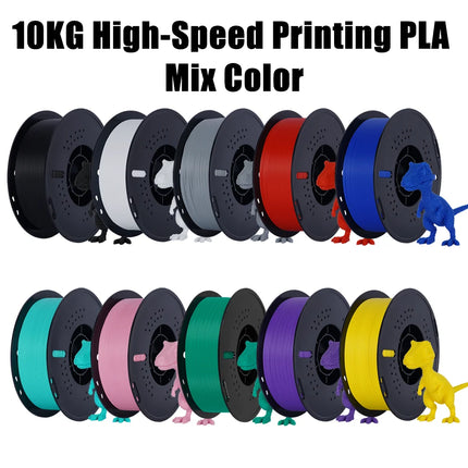 10KG PLA PETG TPU Filament 1.75mm Dimensional Accuracy+/-0.03mm No Bubble High Quality Multicolor 3D Printer Filament