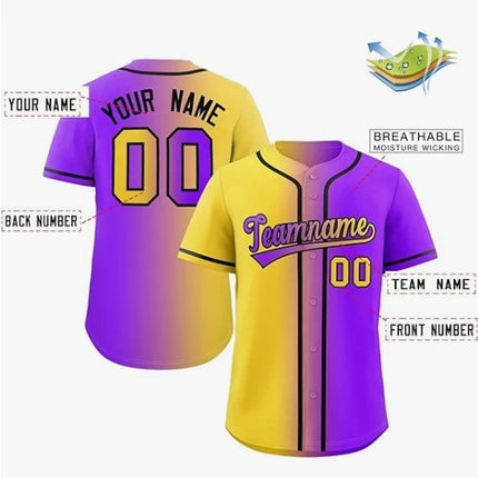 Personalize Men Women Youth Baseball Jersey Customize Button Down Sports Tee Laser Printed Sublimation Letter Number Big Size