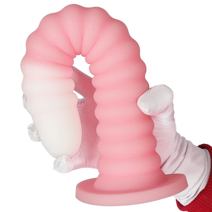 Extra Long Gradient Pink Anal Plug Massager With Threaded Suction Cup Rear Multi-size Unisex Anal Plug Adult Erotic Anal Sex Toy