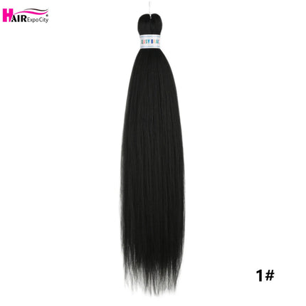 Easy Braids 26Inch Synthetic Jumbo Braids Hair Extensions Ombre Colorful Braiding Hair Pre Stretched Hair Expo City