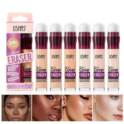 Sponge Head Concealer for Dark Circles, Tears, Freckles, Acne, Dark Circles, Pigmentation and Blemishes, Creating Natural Skin