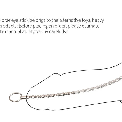 Runyu Stainless Steel Urethra Pull Beads Horse Eye Stick Massager SM Urethral Catheter Metal Penis Plug Male Adult Stimulator