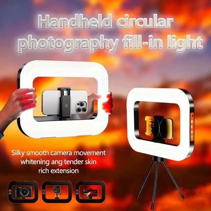 2026 new handheld portable photography lighting with phone clip for desktop fill light for TikTok live selfie