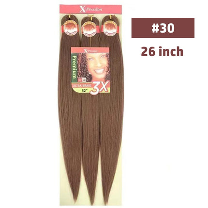 3strands/Pack Braiding Hair Pre Stretched 26'' Synthetic Braiding Hairs Kanekalon Jumbo Braiding Hair Synthetic Hairs Extensions