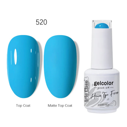 Arte Clavo HEMA TPO FREE Gel Nail Polish 15ML Long Lasting For Manicure Semi Permanent Nail Art UV LED Gel Varnish Nail Supplies